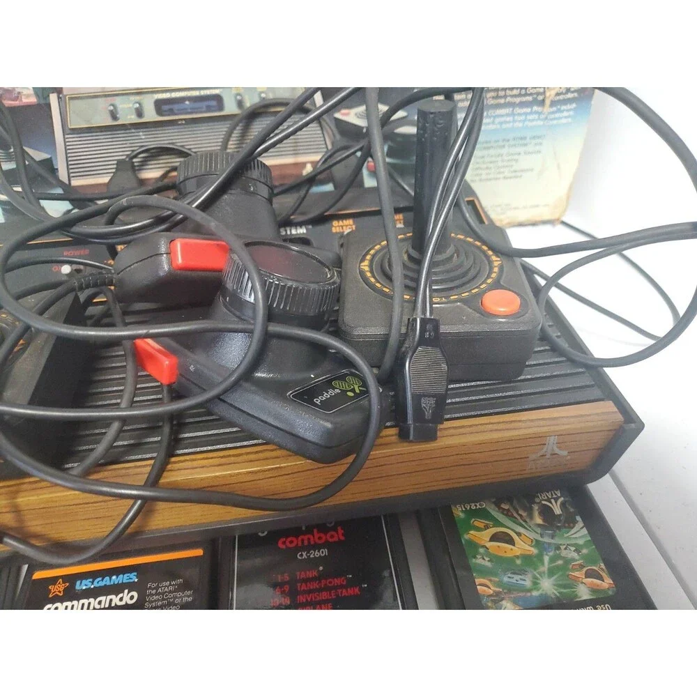 Original Atari 2600 Starter Set: Console w/ 7 Classic Games And Box Read